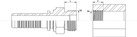 Filetage SAE Face Plate